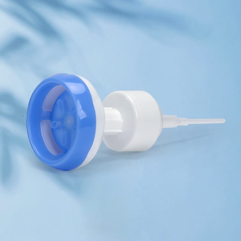 Tête de pompe en mousse désinfectante pour les mains en forme de fleur de 42 mm